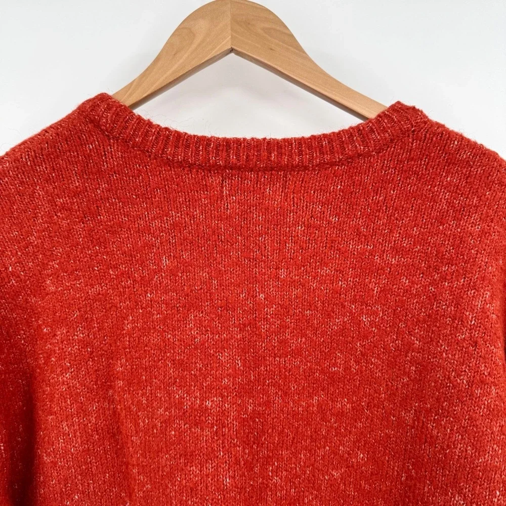 Old Navy Cozy Cocoon Orange Tunic Fox Long Sleeve‎ Sweater Women's SP
